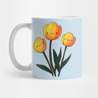 Yellow tulip illustration Mug